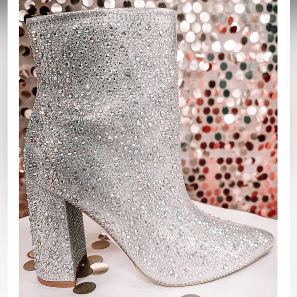 Dripping In Rhinestones Booties - Picture 1 of 3